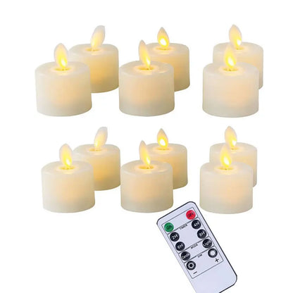 Liora Flameless Candle Set - LED Light with Remote Control, Battery Operated