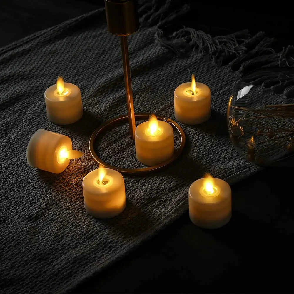 Liora Flameless Candle Set - LED Light with Remote Control, Battery Operated