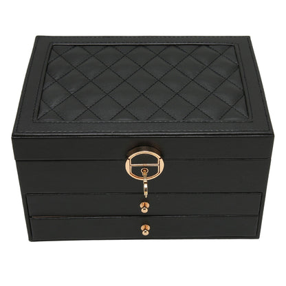 Liora Jewelry Box for Women - Multi-Layer Leather Organizer, Elegant Storage for Rings and Necklaces