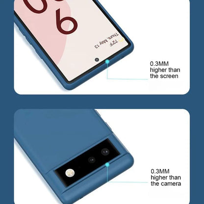 Soft-Touch Phone Case for Google Pixel – Anti-Fingerprint Silicone Cover with Raised Edges & Wireless Charging – Precise Fit for Pixel