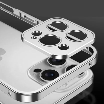 Aluminum Bumper Case for iPhone with Ventilation Grills & Detachable Lens Shield – Shock-Absorbing Frame for 12 Pro Max to 17 Series