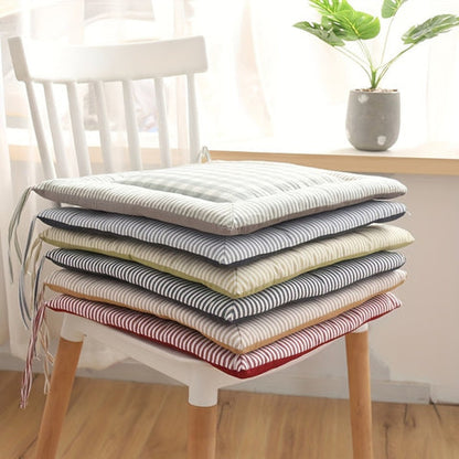 Liora Seat Cushion - Cotton Checkered, Comfortable Support for Dining Chairs