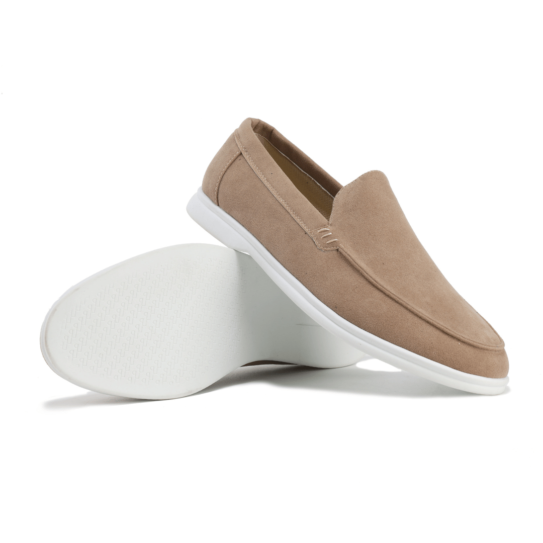 Men's Leather Slip-On Dress Loafers – Business Casual Comfort Shoes for Work, Office & Everyday Wear | Classic Flat Oxford Style