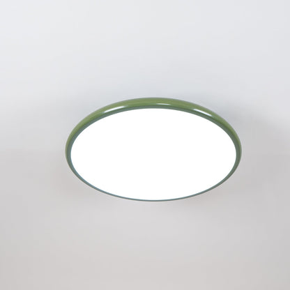 Adjustable Flush Mount LED Ceiling Light with Remote Dimmer for Bedroom Living Room Dining Room | Modern Round Acrylic Fixture Hardwired