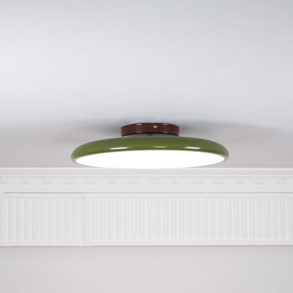 Adjustable Flush Mount LED Ceiling Light with Remote Dimmer for Bedroom Living Room Dining Room | Modern Round Acrylic Fixture Hardwired