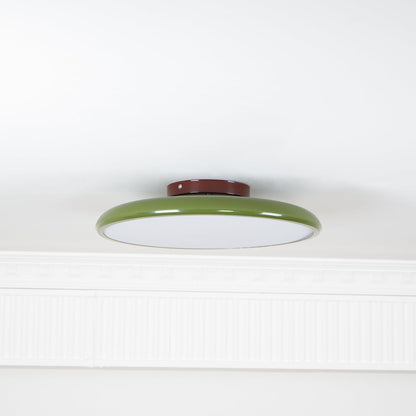 Adjustable Flush Mount LED Ceiling Light with Remote Dimmer for Bedroom Living Room Dining Room | Modern Round Acrylic Fixture Hardwired