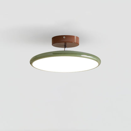 Adjustable Flush Mount LED Ceiling Light with Remote Dimmer for Bedroom Living Room Dining Room | Modern Round Acrylic Fixture Hardwired