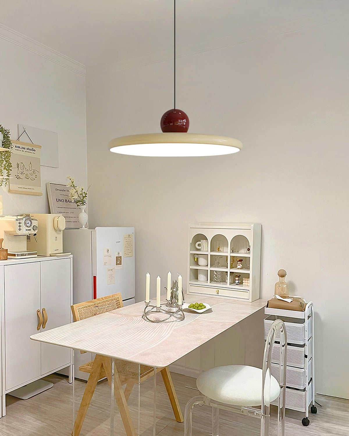 Round Flush Mount LED Ceiling Light Fixture with Adjustable Color Temperature for Kitchen Island Dining Room Bedroom Living Room Modern Indo