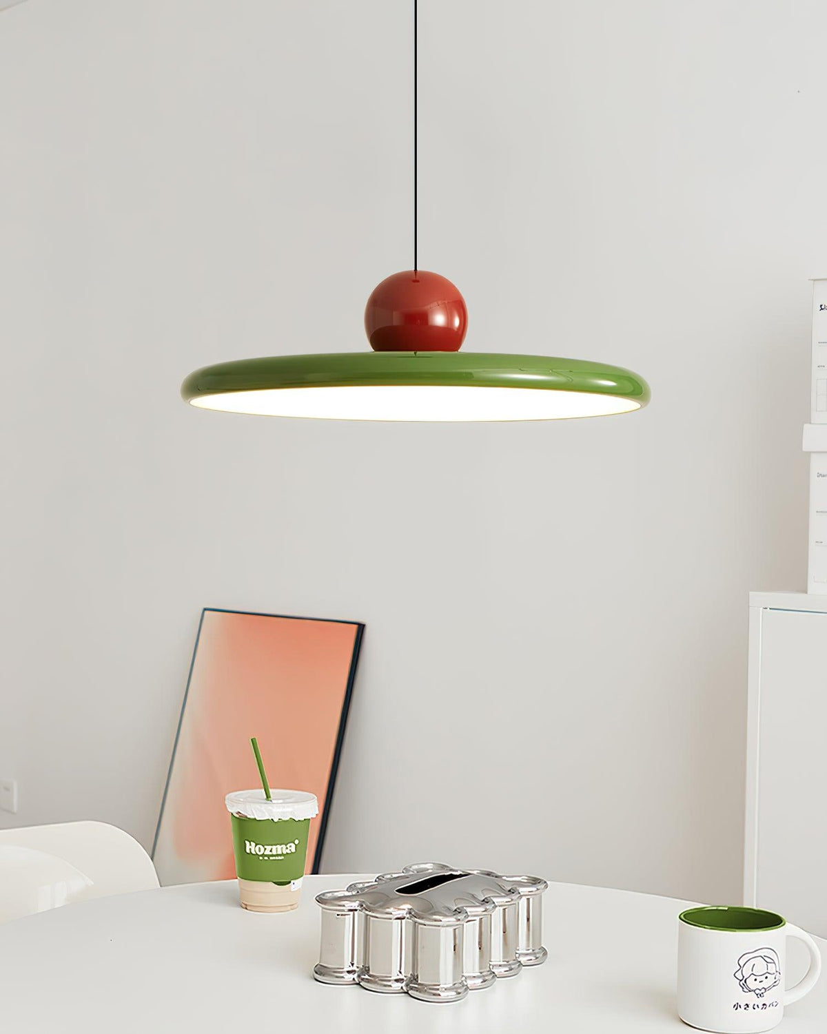 Round Flush Mount LED Ceiling Light Fixture with Adjustable Color Temperature for Kitchen Island Dining Room Bedroom Living Room Modern Indo