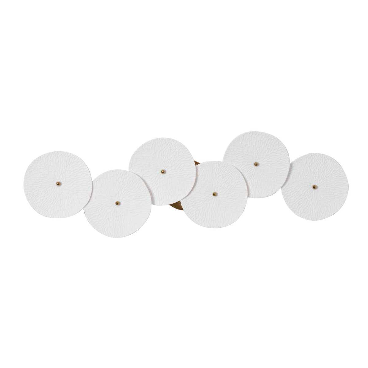 Ceramic Petal Wall Sconce – Floral LED Light with Gold Metal Accents for Hallway, Bedroom & Living Room Decor