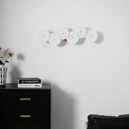 Sculpted Petal Sconce Gold White LED Art Deco Fixture Hallway Living Room Meditation Bedroom Accent 19.7 in Wall Mount Indoor Lighting