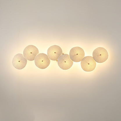 Ceramic Petal Wall Sconce – Floral LED Light with Gold Metal Accents for Hallway, Bedroom & Living Room Decor