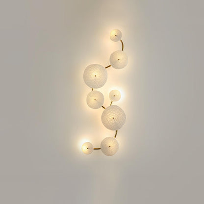 Sculpted Petal Sconce Gold White LED Art Deco Fixture Hallway Living Room Meditation Bedroom Accent 19.7 in Wall Mount Indoor Lighting