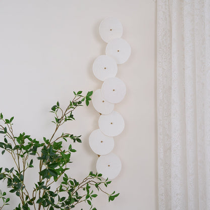 Ceramic Petal Wall Sconce Sculptural Multi-Light Fixture Hardwire Installation for Bedroom Living Room Hallway Modern Artistic Decor