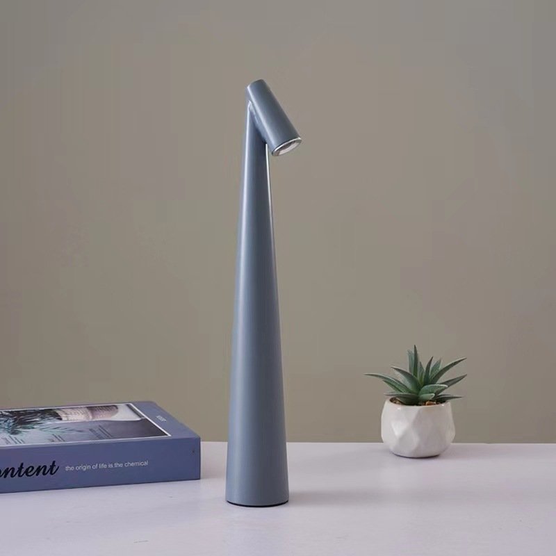 Rechargeable LED Desk Lamp 14 Inch Aluminum Portable Light for Nightstand Office Study Room Wireless Illumination 3000K