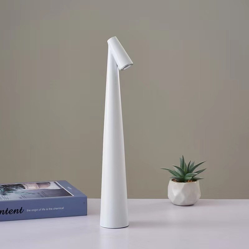 Rechargeable LED Desk Lamp 14 Inch Aluminum Portable Light for Nightstand Office Study Room Wireless Illumination 3000K