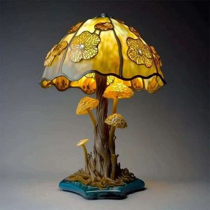 Cordless Rechargeable Glass Lamp - Soft Warm Glow Mood Light for Bedroom and Dining