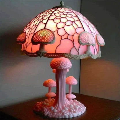 Cordless Rechargeable Glass Lamp - Soft Warm Glow Mood Light for Bedroom and Dining