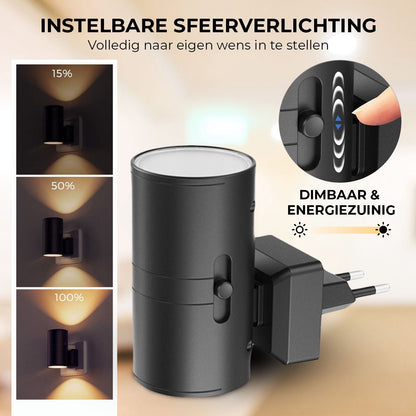 Lumora | Smart Dimmable LED Night Light with Dusk-to-Dawn Sensor | Adjustable Brightness for Safe Navigation