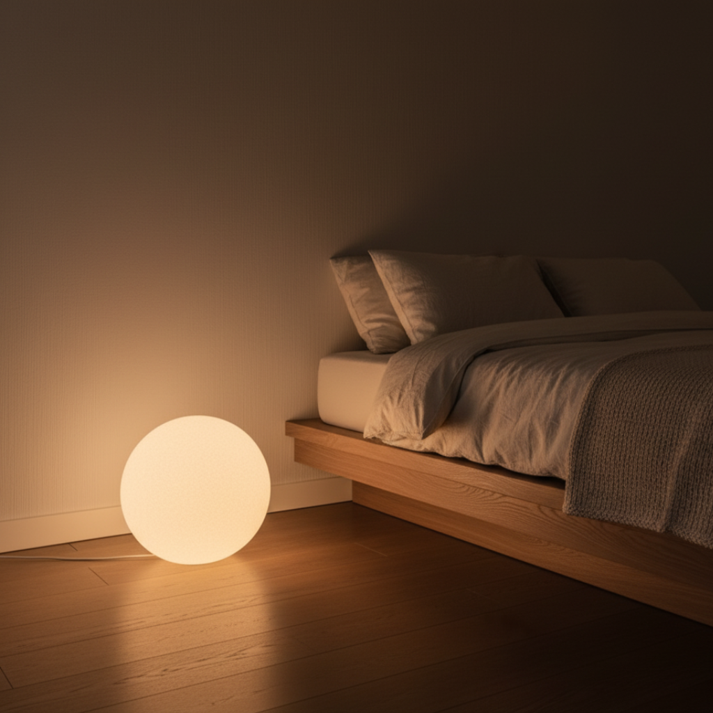 LunaBall | Modern Resin Globe Floor Lamp with Soft Light Diffusion | Elegant Design for Cozy Ambiance