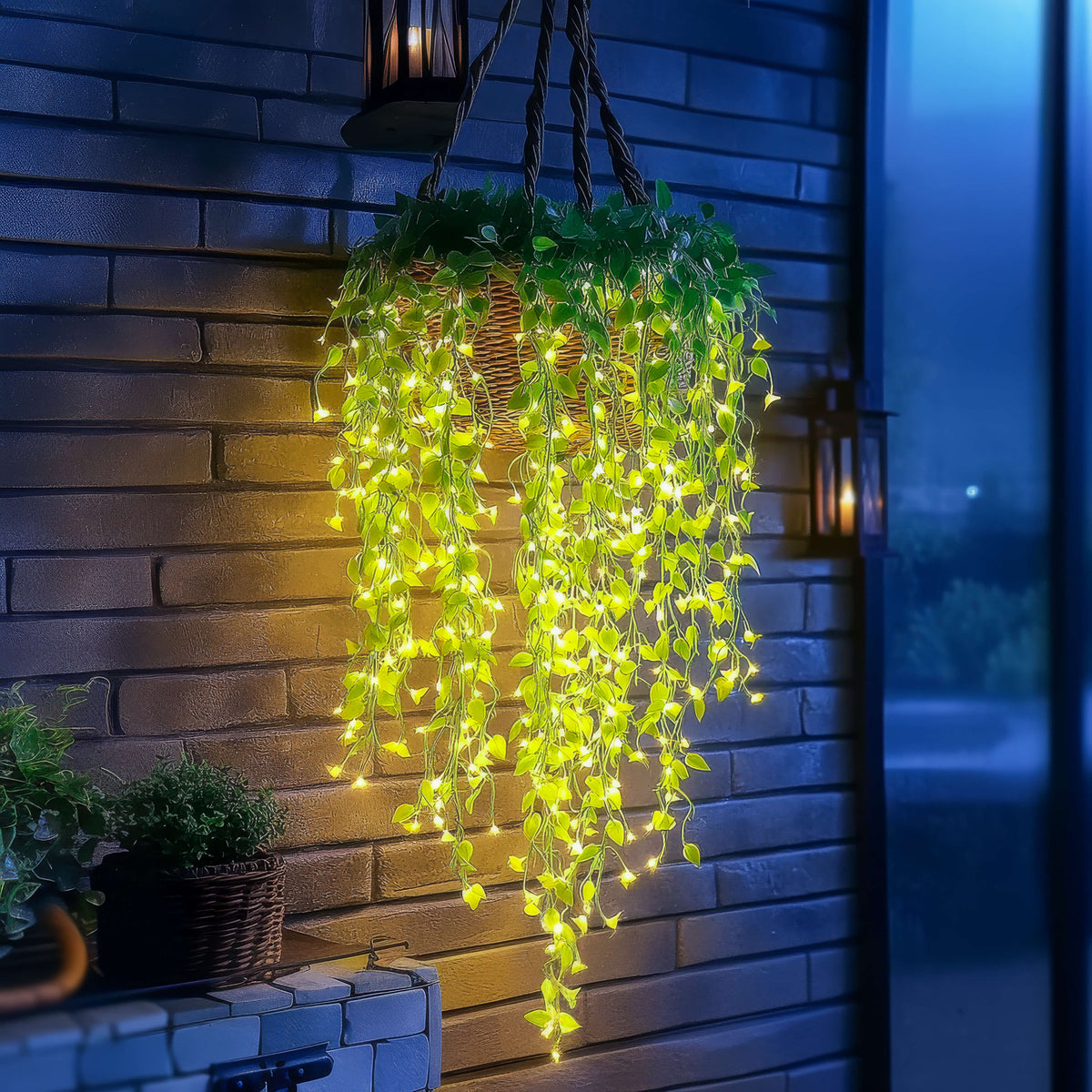 LED Lighted Ivy Garland with Remote – 100 Warm White Lights, 10 ft Faux Greenery Vine for Bedroom, Living Room, Party & Seasonal Decor