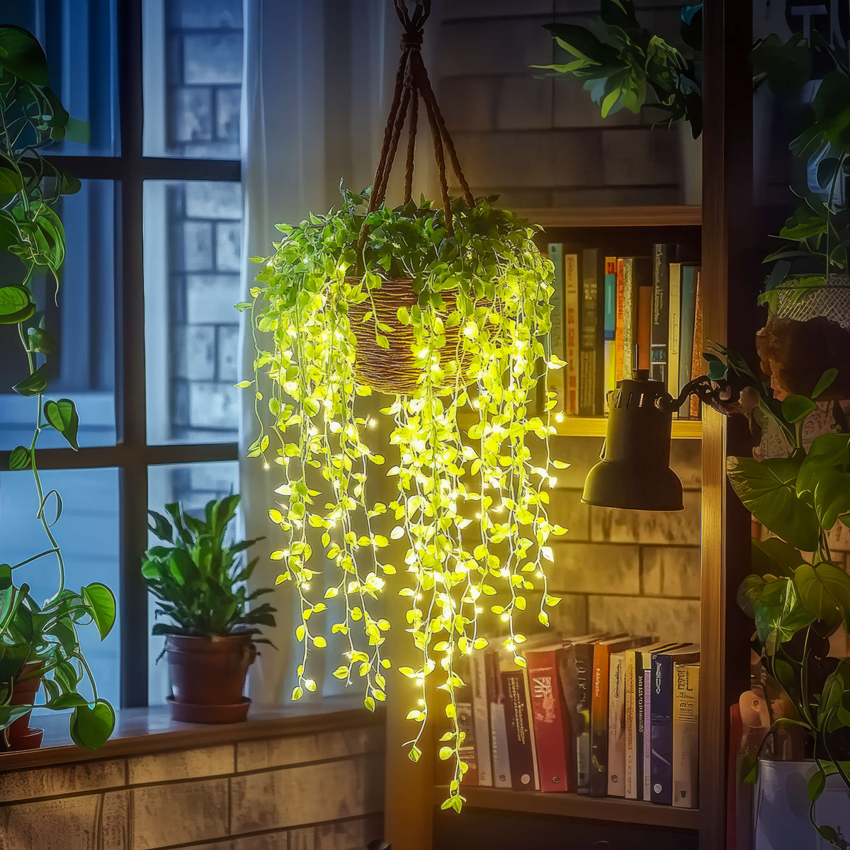 LED Lighted Ivy Garland with Remote – 100 Warm White Lights, 10 ft Faux Greenery Vine for Bedroom, Living Room, Party & Seasonal Decor