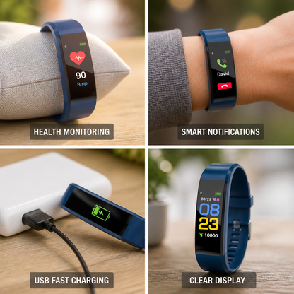 Accurate Heart Rate & Blood Pressure Smartwatch (For Seniors)