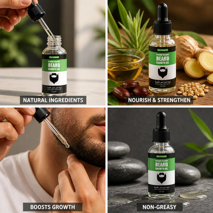Beard Oil Growth-Boosting Tea Tree & Vitamin E Non-Greasy