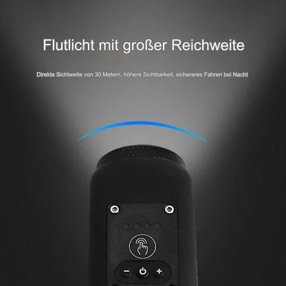 Bicycle Bell 110dB Alarm & Bright LED USB Rechargeable Waterproof
