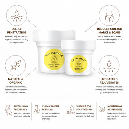 Body Mousse Reduces Stretch Marks Turmeric & Argan Oil