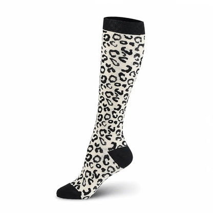 Compression Socks Knee-High Graduated Support Breathable Cotton Blend