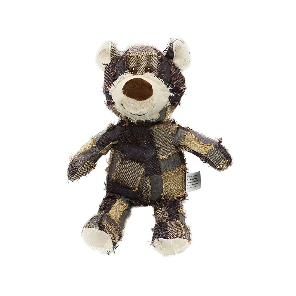 Dog Chew Toy Chew-Resistant Cotton Plush & Squeaker