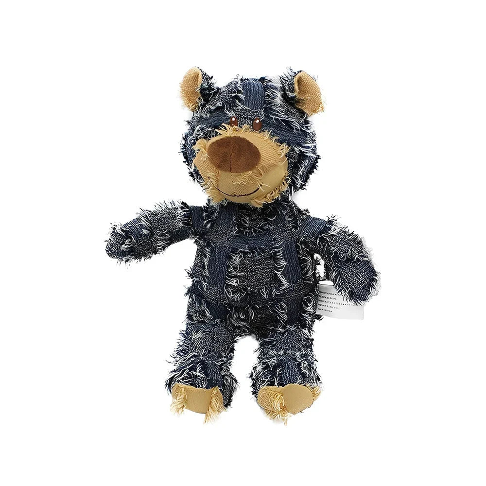 Dog Chew Toy Chew-Resistant Cotton Plush & Squeaker