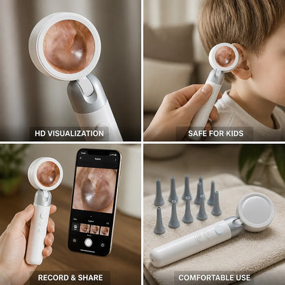 Ear Camera HD Display & Recording Angled Silicone Tips