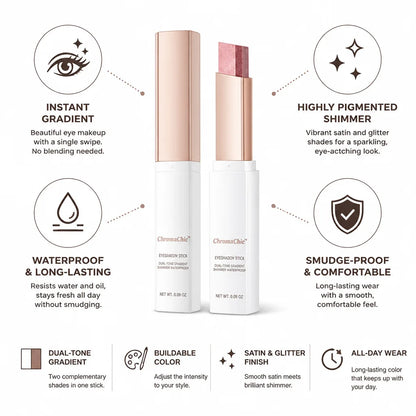 Eyeshadow Stick Dual-Tone Gradient Shimmer Waterproof