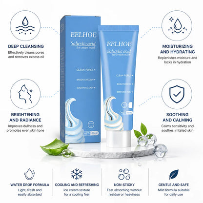 Face Mask Salicylic Acid & Hyaluronic Acid Cooling Moisturizing