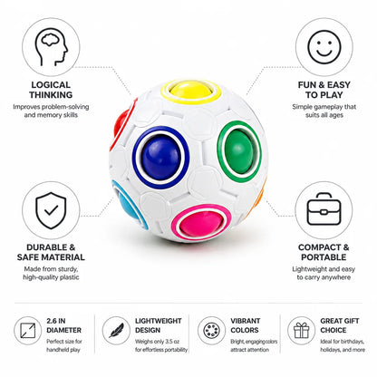 Fidget Puzzle Ball Color-Matching Compact Handheld