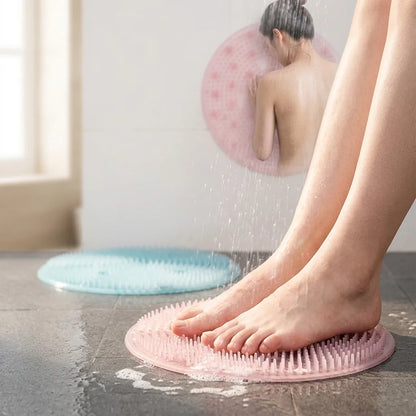 Foot Massage Pad Silicone Suction Cups & Exfoliating Bristles