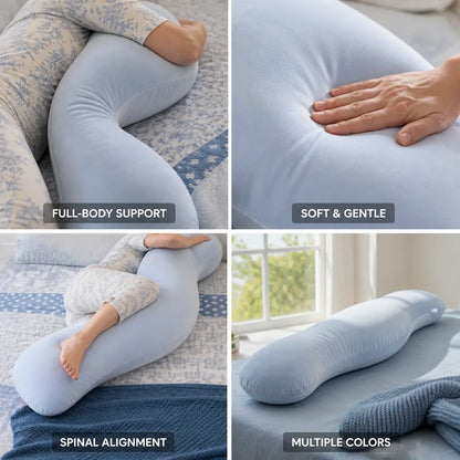 Full-Body Pillow Ergonomic Support Multi-Color
