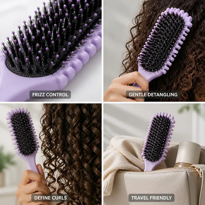 Hair Brush Curl-Defining Frizz Control & Gentle Detangling