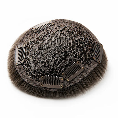 Hair Topper Clip Seamless Scalp Mesh Instant Volume