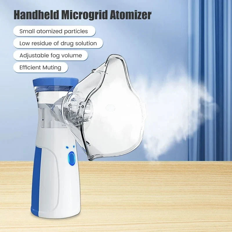 Handheld Nebulizer Mesh Quiet Portable USB & Battery