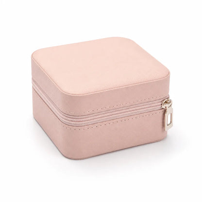 Jewelry Organizer PU Leather Velvet-Lined Removable Dividers