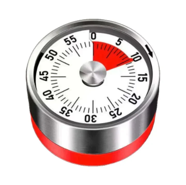 Kitchen Timer Magnetic Stainless Steel 60-Minute