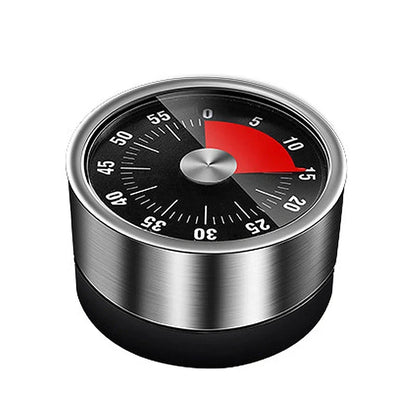 Kitchen Timer Mechanical Magnetic Back Stainless Steel