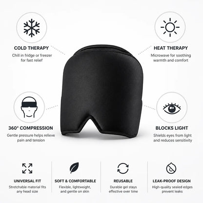 Migraine Cap Cooling & Warming Gel Stretch Fit