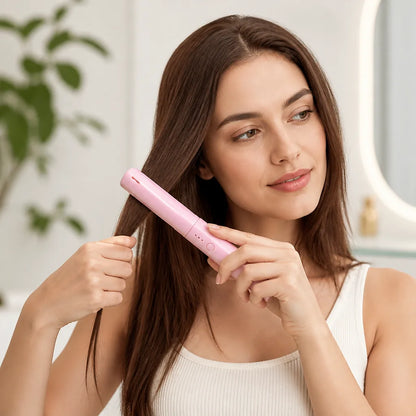 Mini Hair Straightener Cordless Rechargeable Ceramic Coating 70-Minute Battery