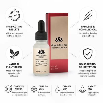 Mole & Dark Spot Removal Serum Plant-Based Fast-Acting