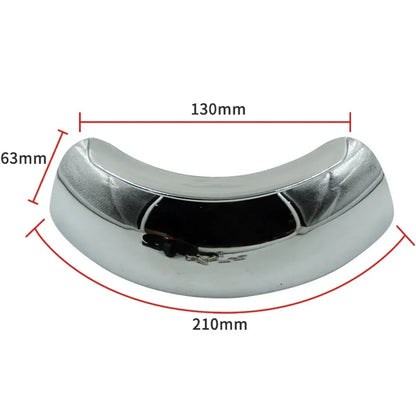 Motorcycle Blind Spot Mirror 180-Degree Parabolic Center-Mount
