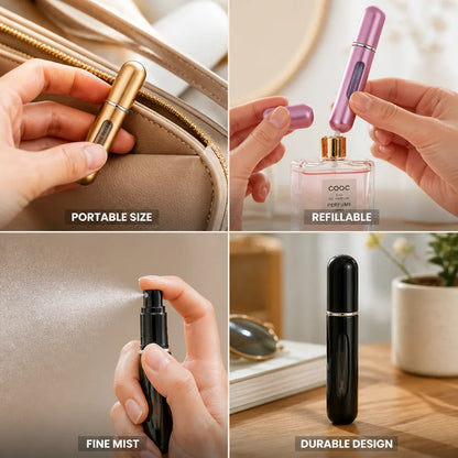Perfume Atomizer Refillable Aluminum 5 ml